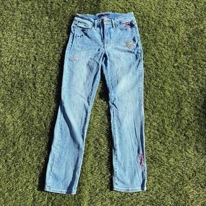 Y2K Tommy Hilfiger Tribeca Jeans Women's Size 4 27x29 Embroidered Boho
